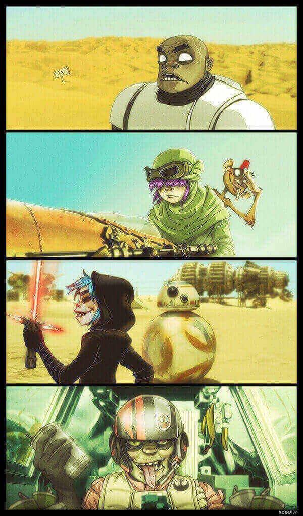 gorillaz фанарт