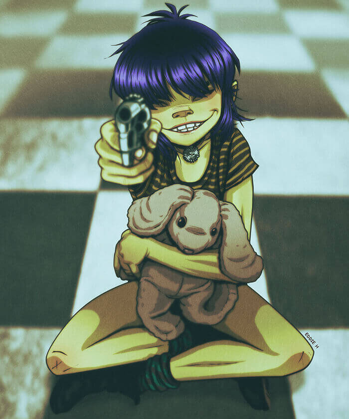 gorillaz фанарт