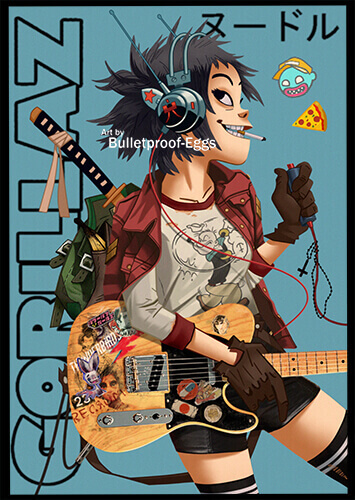 gorillaz нудл картинки