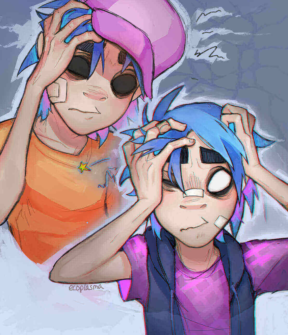 gorillaz фанарт