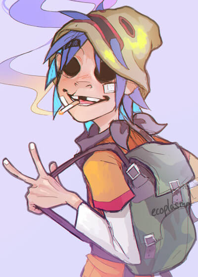 gorillaz фанарт