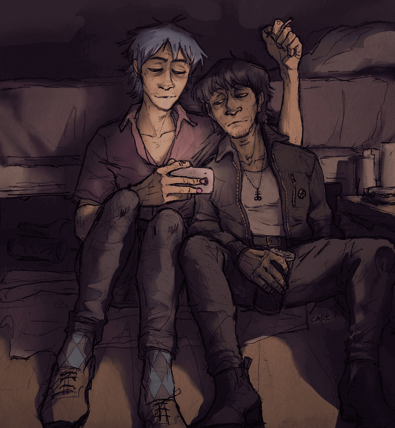 gorillaz фанарт