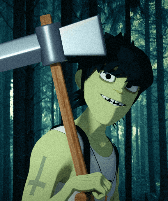 gorillaz фанарт