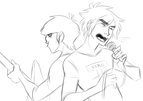 gorillaz мердок и 2d