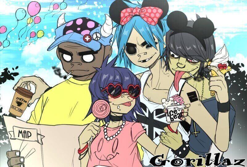 gorillaz фанарт
