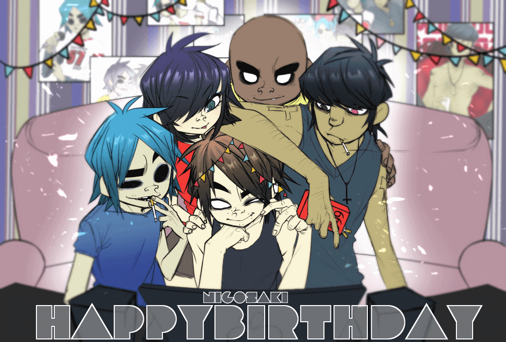 gorillaz фанарт