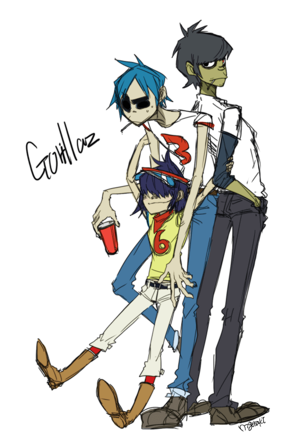 gorillaz фанарт