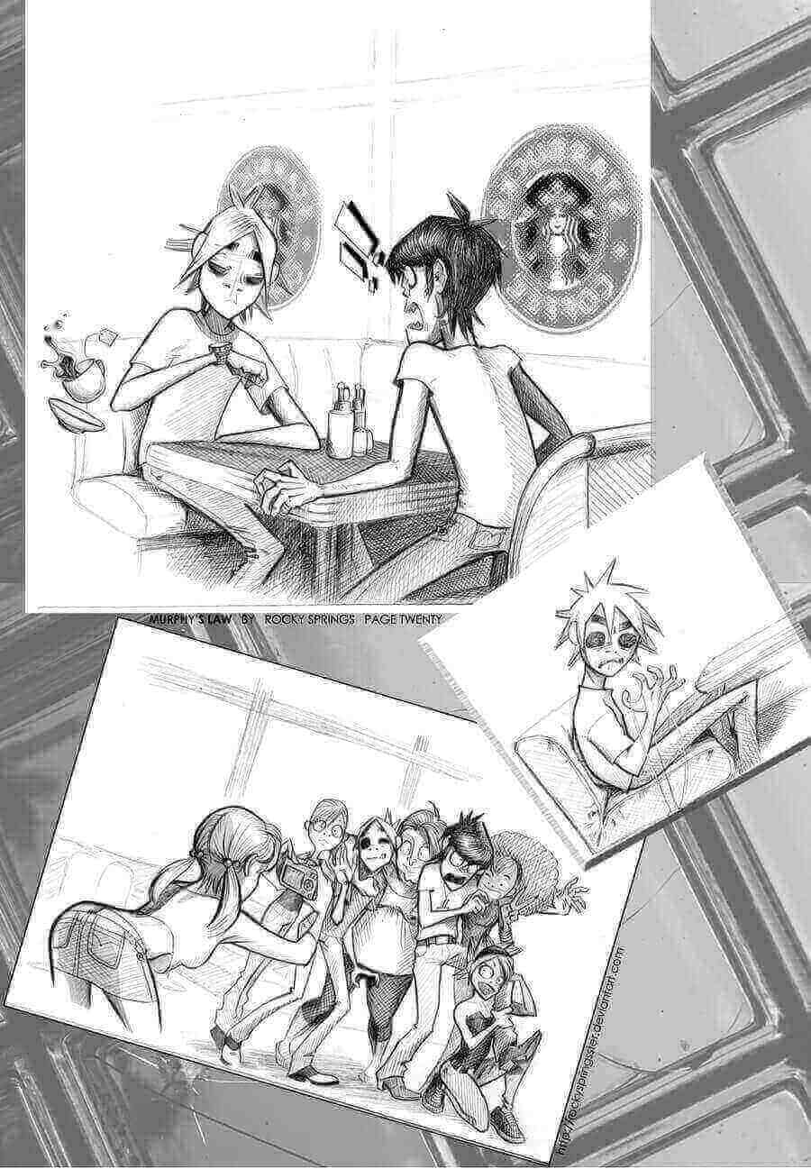 gorillaz murdoc 2d фанарт