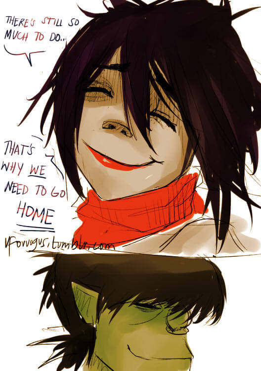 gorillaz мердок и нудл картинки